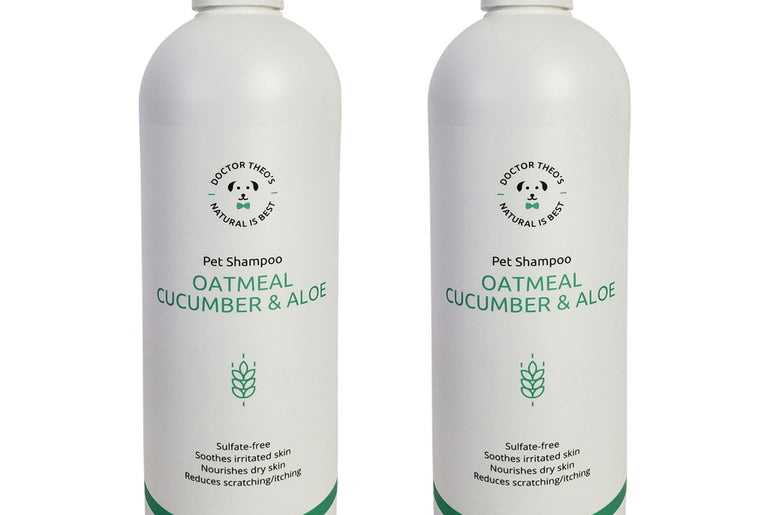 Dr. Theo's Dog Shampoo - Oatmeal, Cucumber & Aloe - 16 oz (2-Pack)-0