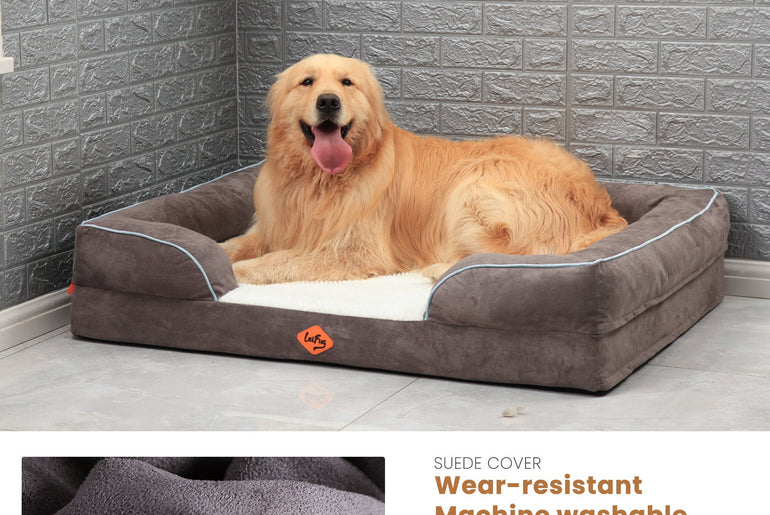 Laifug Large Orthopedic Premium Memory Foam Dog Sofa-9