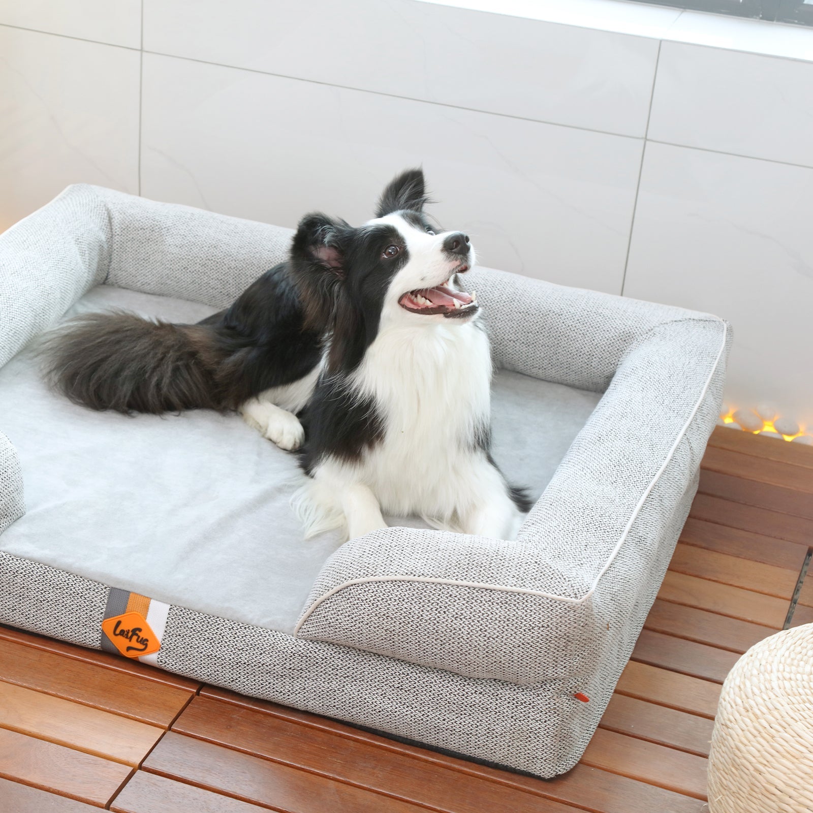 Laifug Large Orthopedic Premium Memory Foam Dog Sofa-36