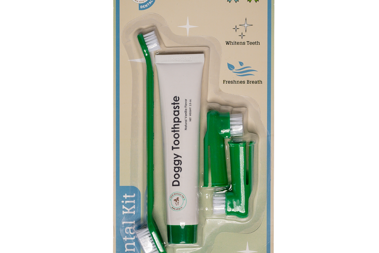 Dental Kit with Natural Dog Toothpaste - 4 piece-2