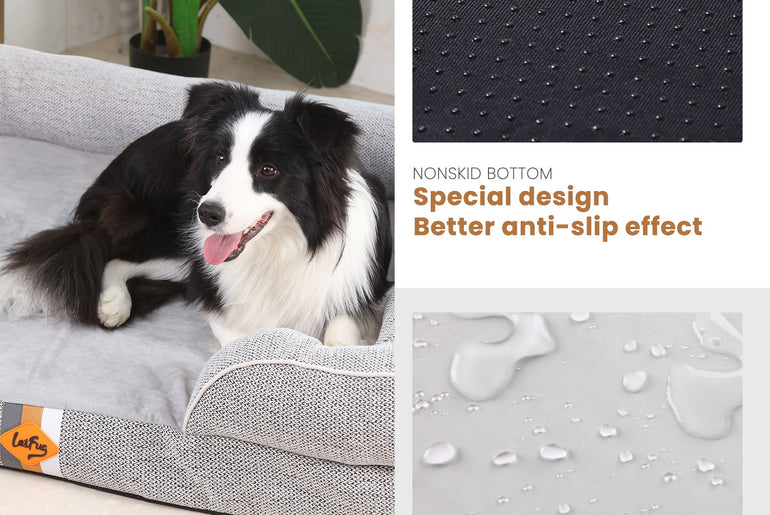 Laifug Large Orthopedic Premium Memory Foam Dog Sofa-32