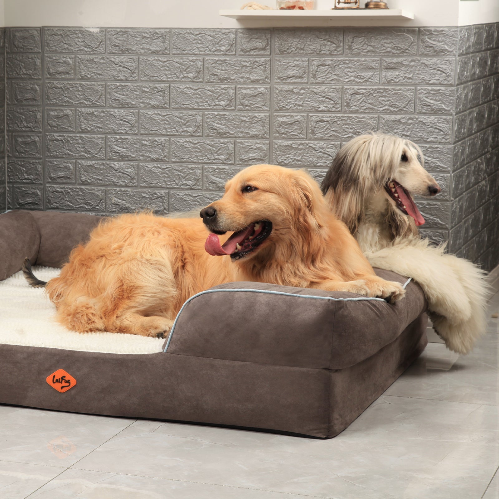 Laifug Large Orthopedic Premium Memory Foam Dog Sofa-13