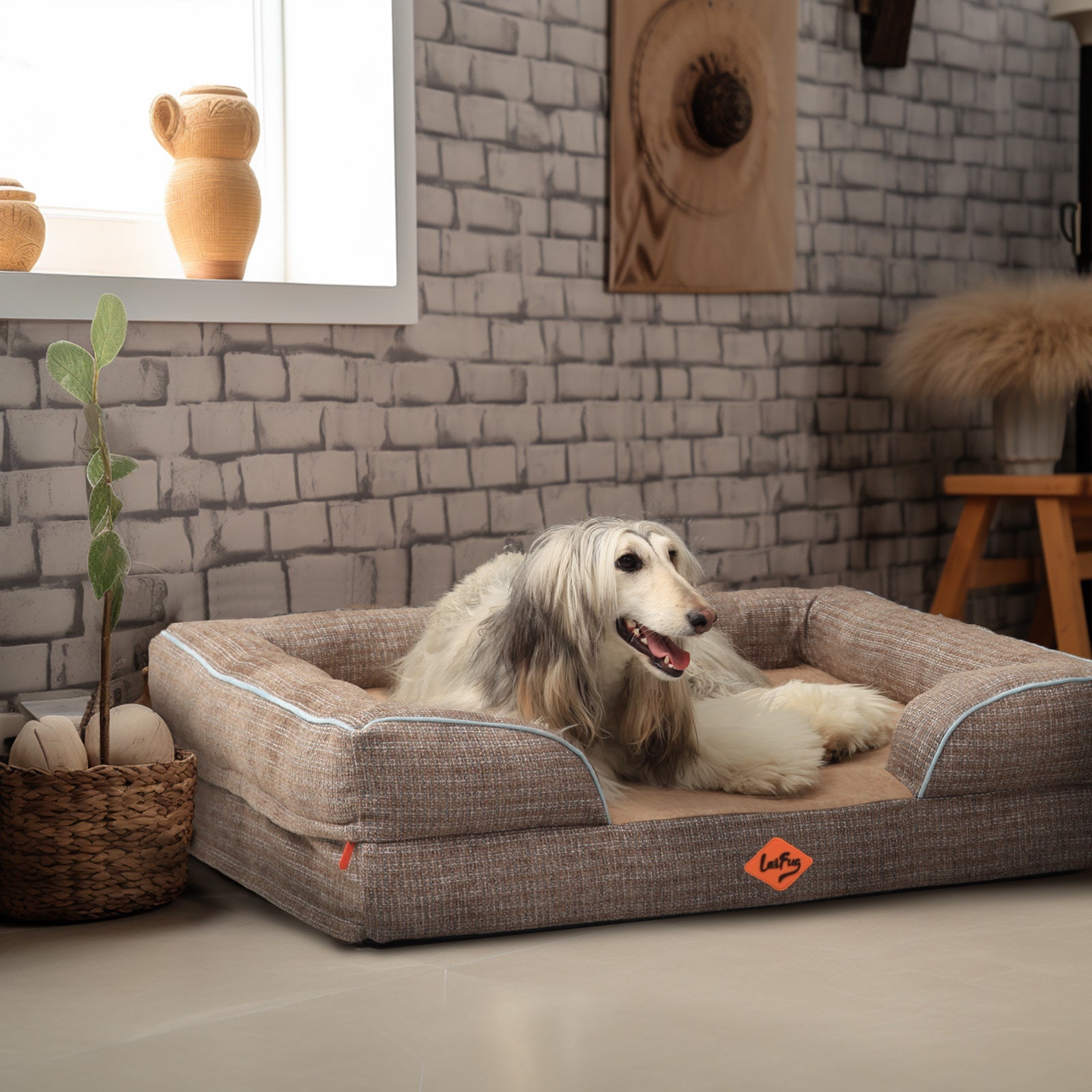 Laifug Large Orthopedic Premium Memory Foam Dog Sofa-26