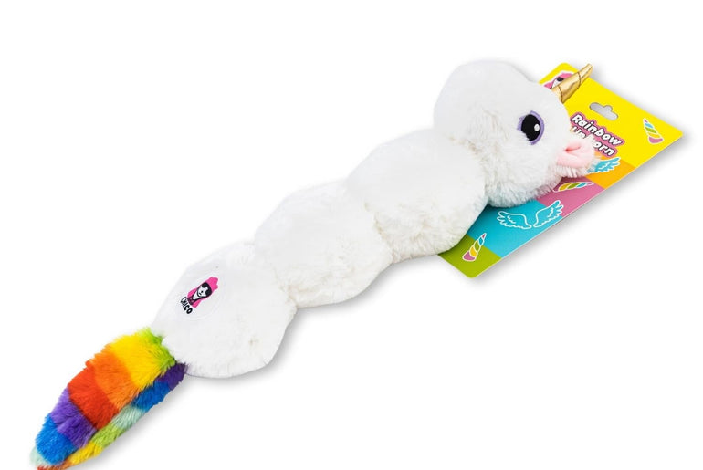 Colorful Unicorn Magical Creature Squeaking Plush Dog Toy-4