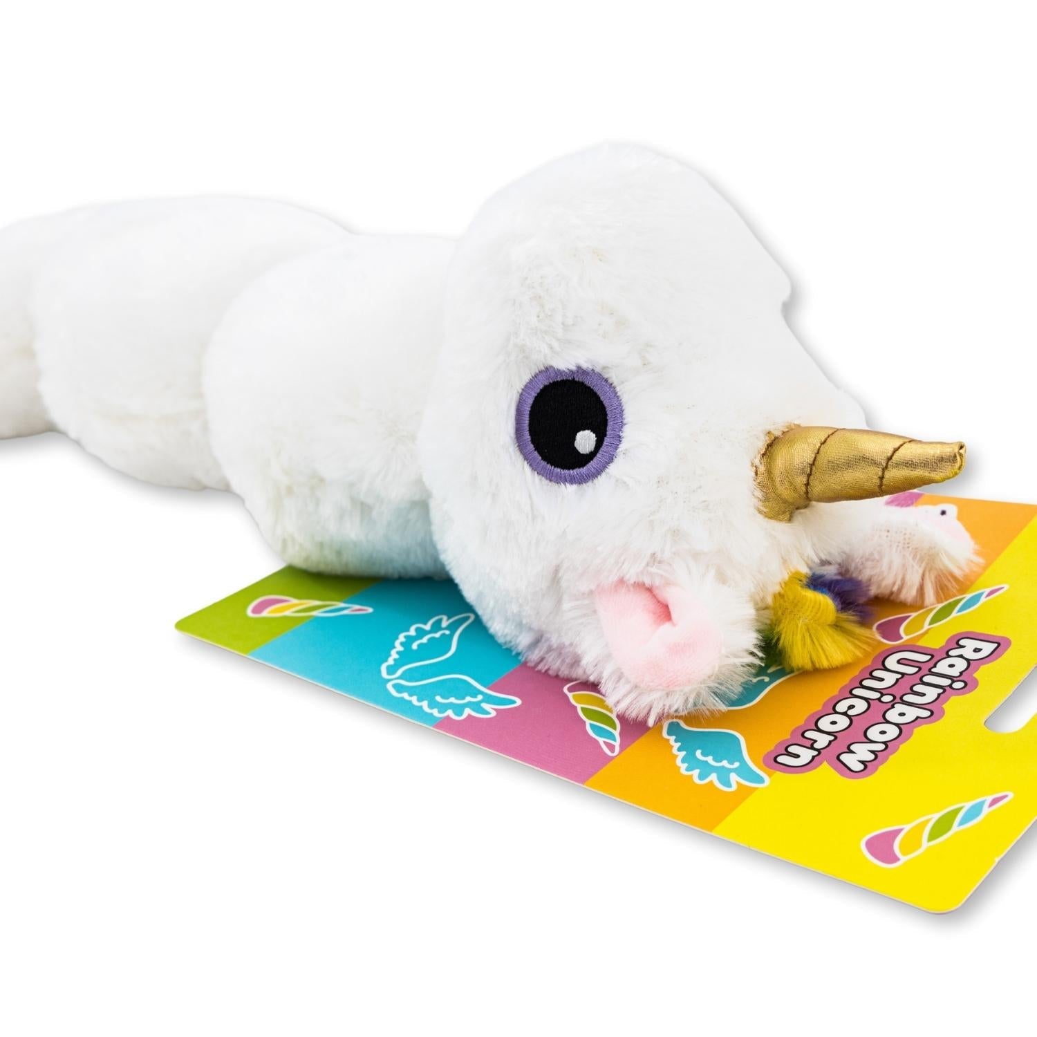 Colorful Unicorn Magical Creature Squeaking Plush Dog Toy-5