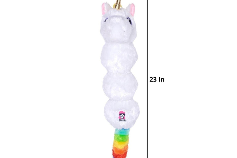 Colorful Unicorn Magical Creature Squeaking Plush Dog Toy-3