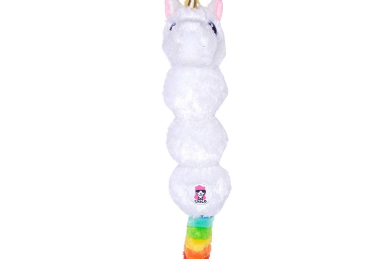 Colorful Unicorn Magical Creature Squeaking Plush Dog Toy-1