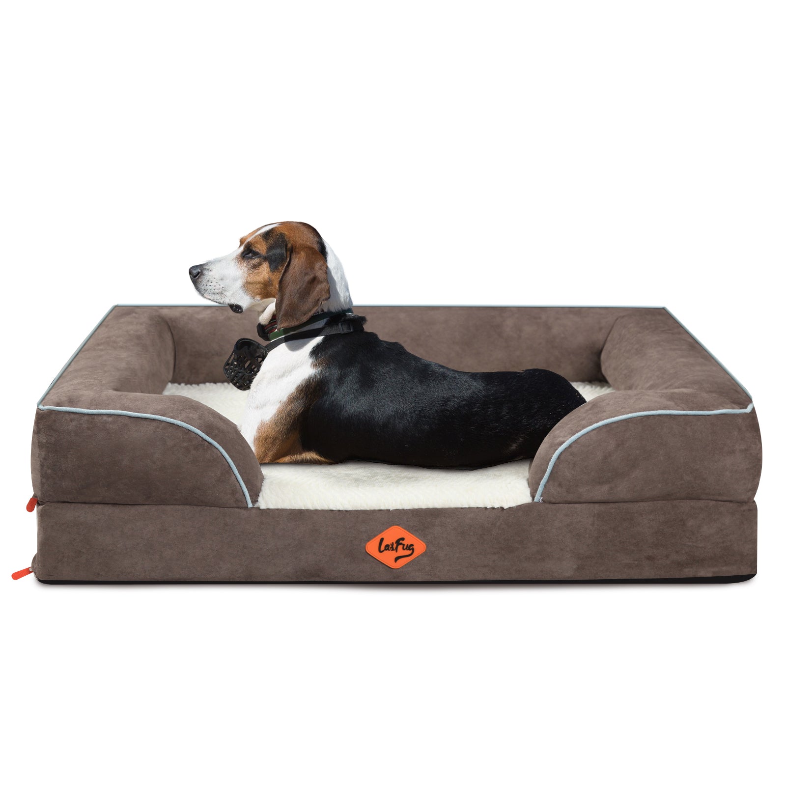 Laifug Large Orthopedic Premium Memory Foam Dog Sofa-2