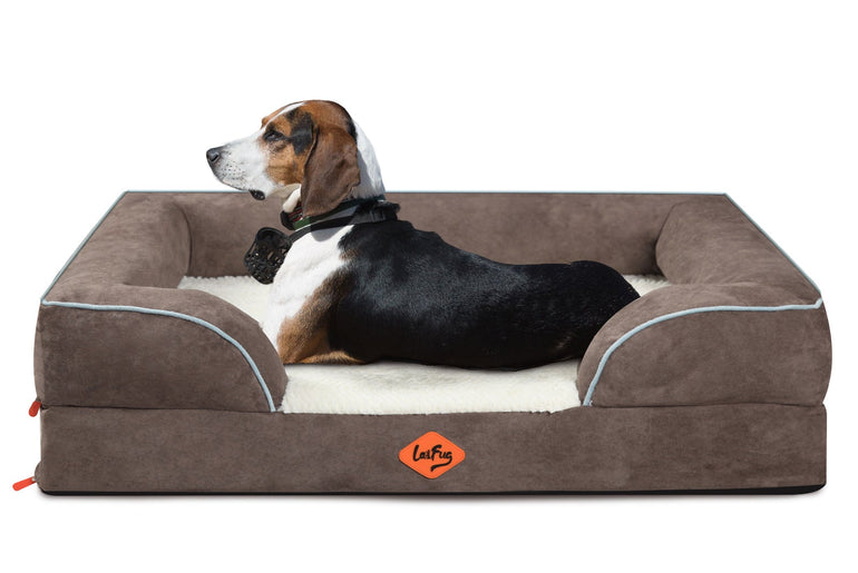 Laifug Large Orthopedic Premium Memory Foam Dog Sofa-2