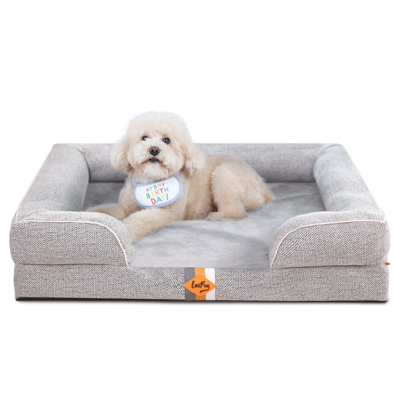 Laifug Large Orthopedic Premium Memory Foam Dog Sofa-27