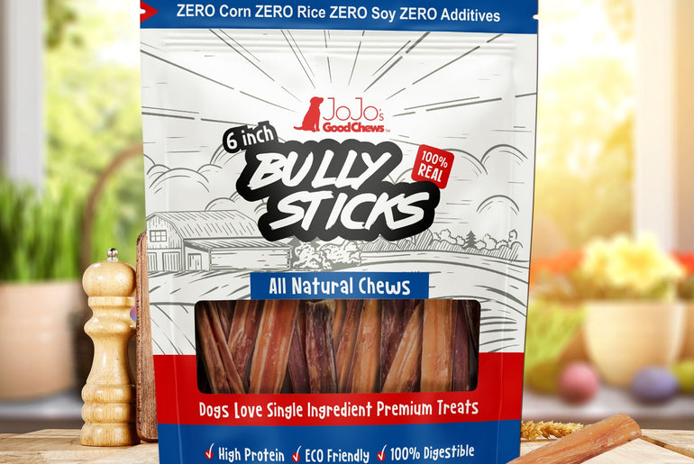 All-Natural Beef Bully Stick Dog Treats - 6