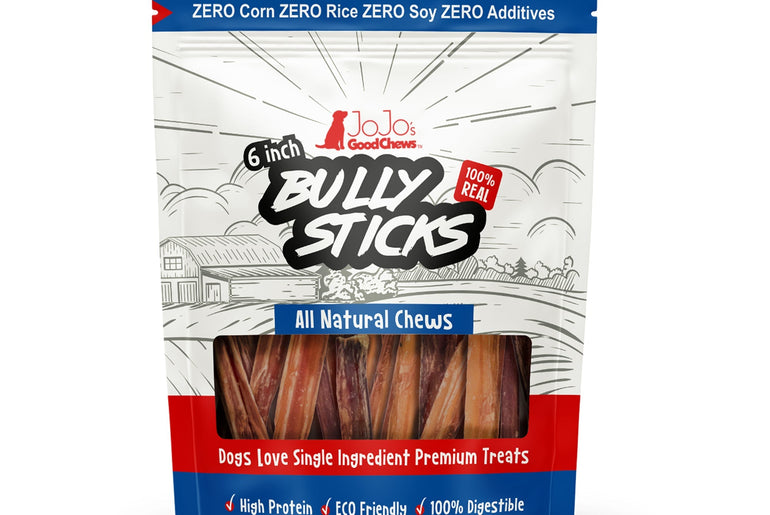 All-Natural Beef Bully Stick Dog Treats - 6