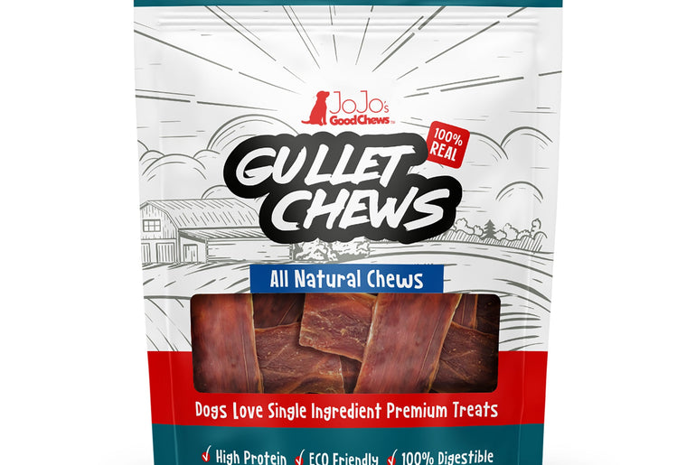 All-Natural Beef Gullet Flats/Strips Dog Treats 6